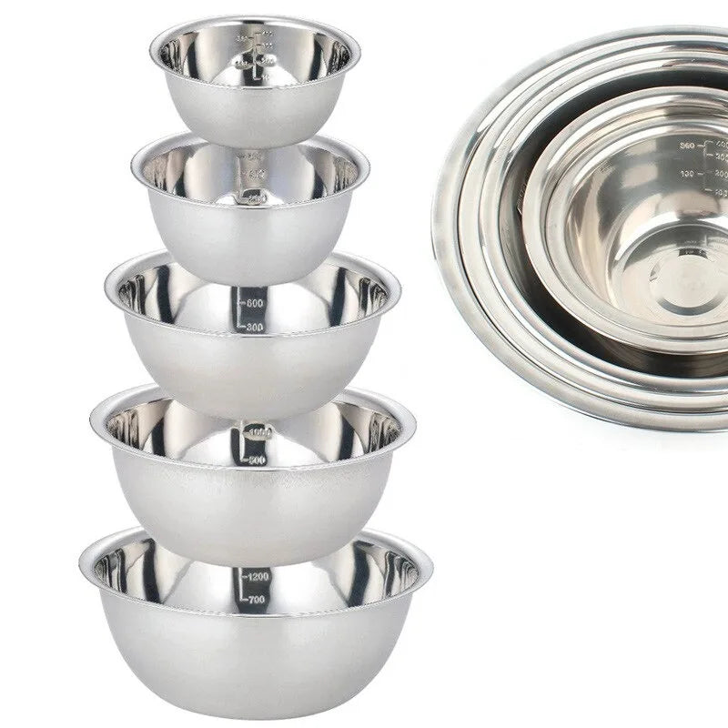 Set de 5 bols inox
